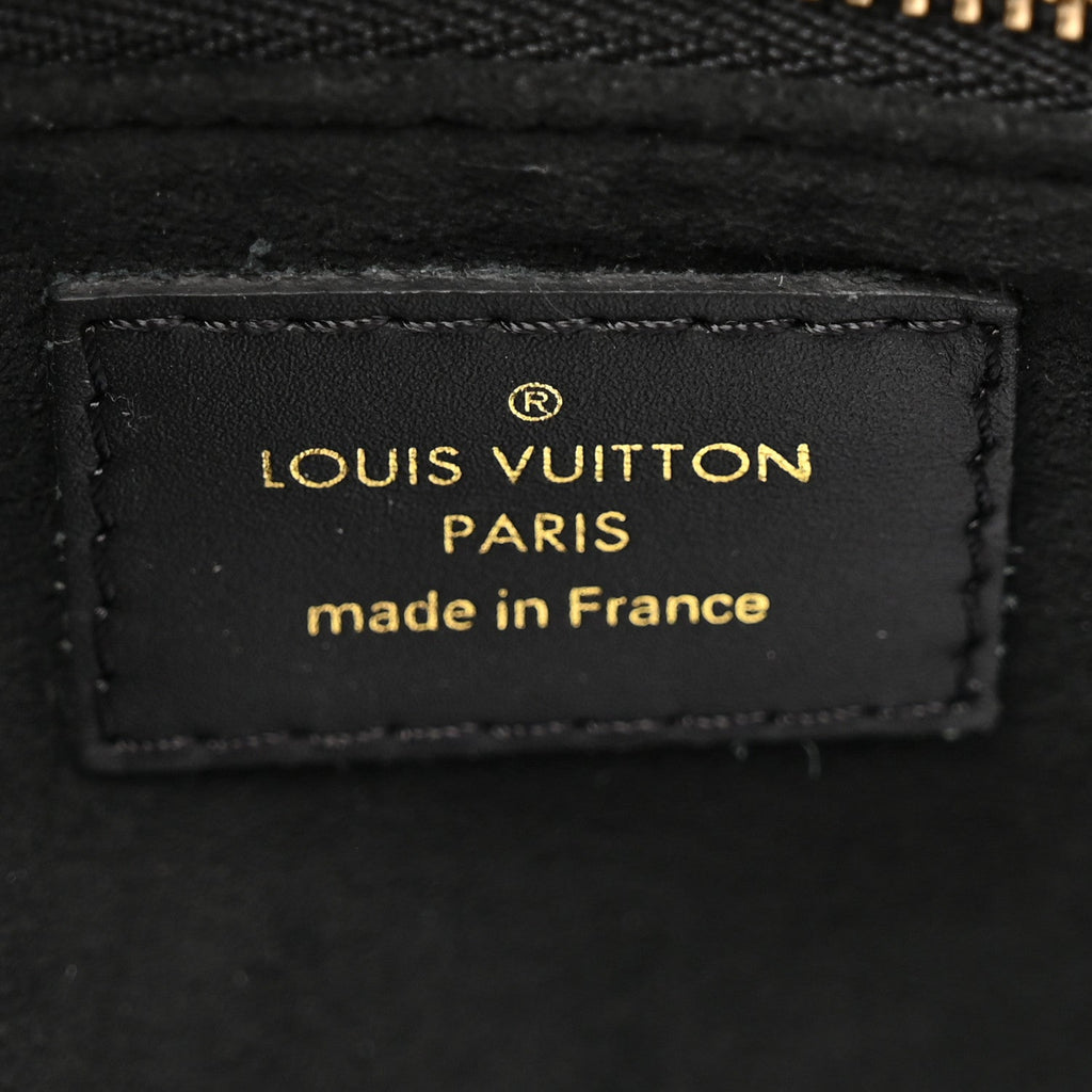 Louis Vuitton Monogram Petite Malle Souple Black