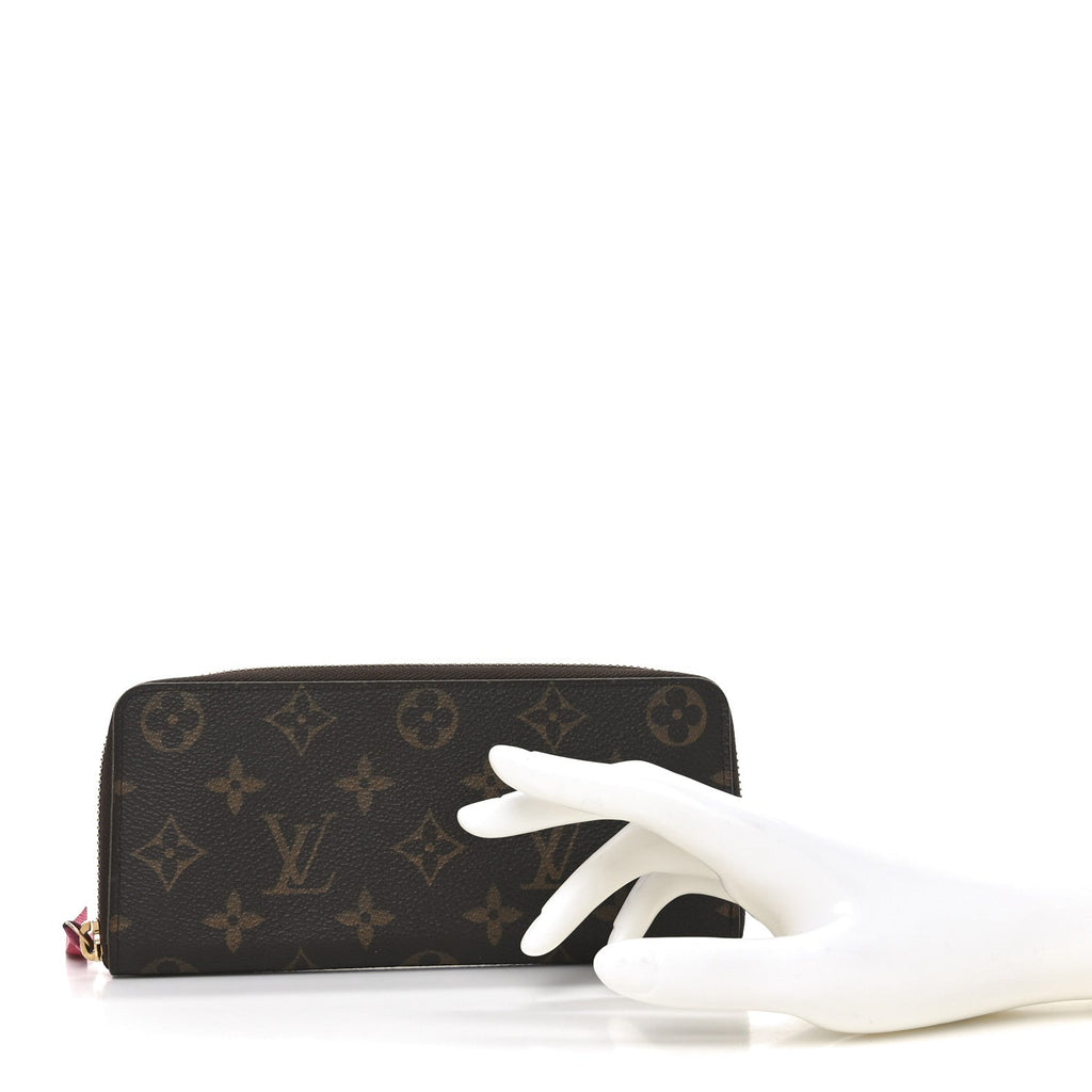 Louis Vuitton Monogram Clemence Wallet Fuchsia
