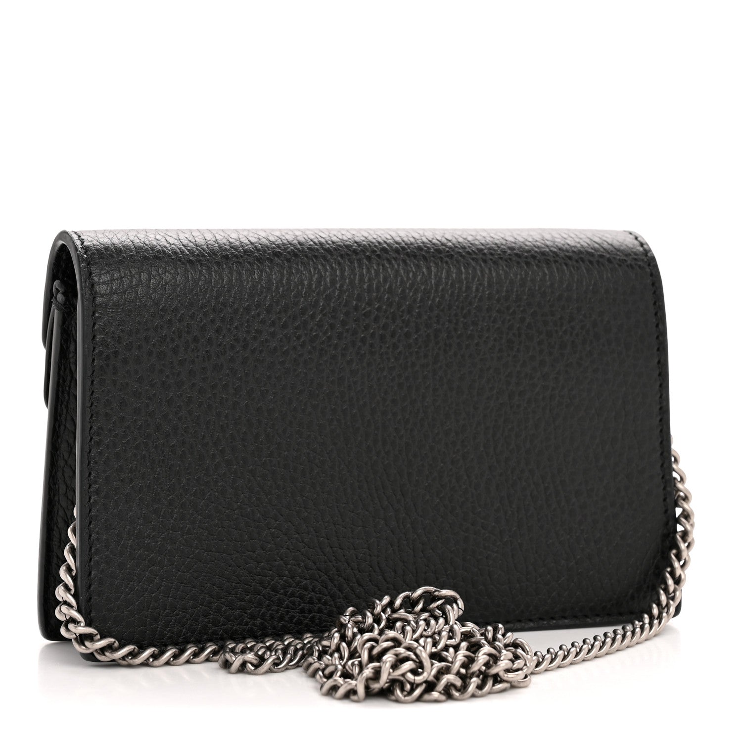 Gucci Calfskin Super Mini Dionysus Shoulder Bag Black