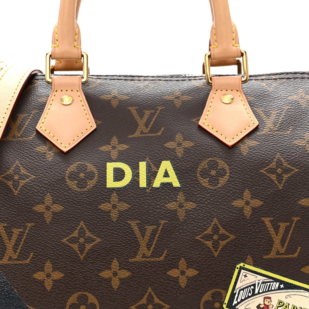 Louis Vuitton Monogram My World Tour Speedy Bandouliere 25
