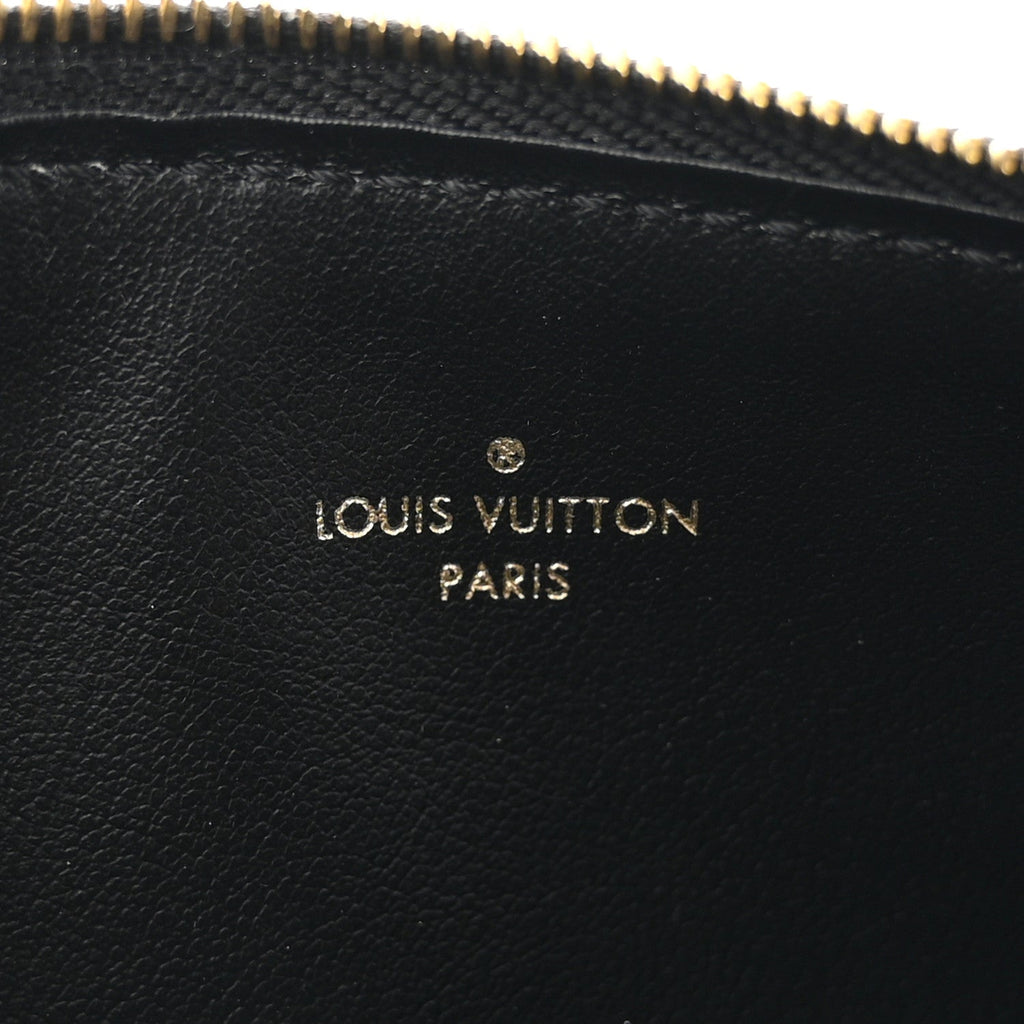 Louis Vuitton Empreinte Felicie Chain Wallet Zippered Insert Black