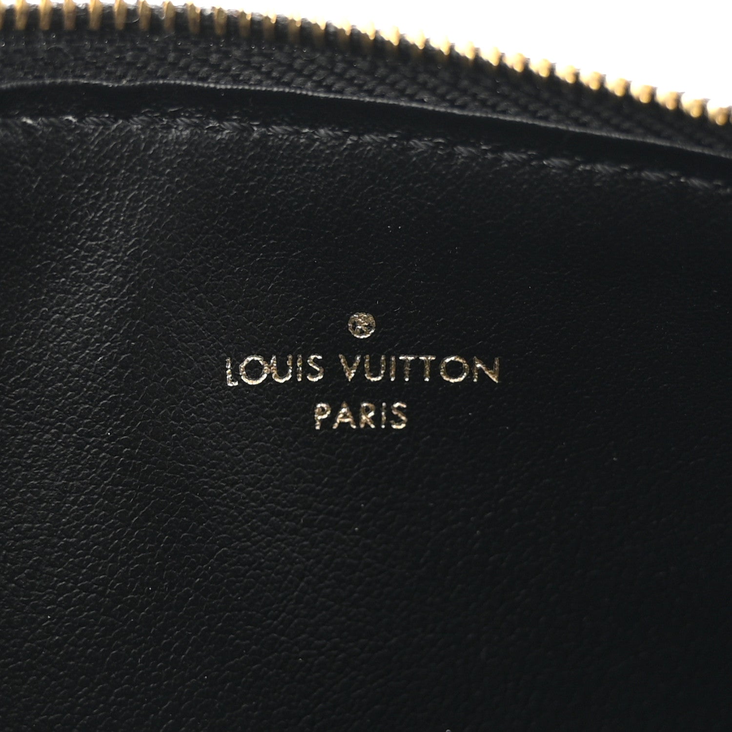 Louis Vuitton Empreinte Felicie Chain Wallet Zippered Insert Black