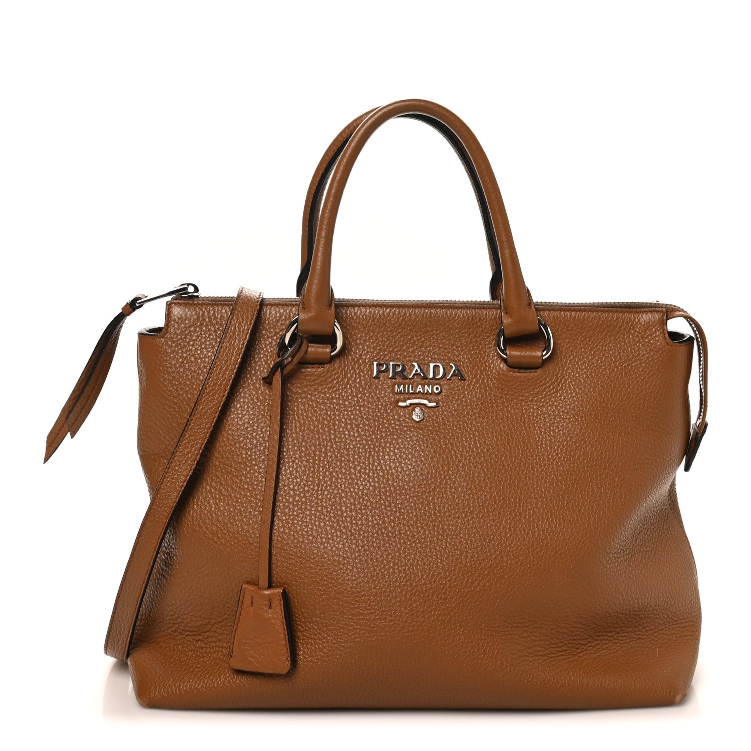 Prada Vitello Phenix Tote Cannella