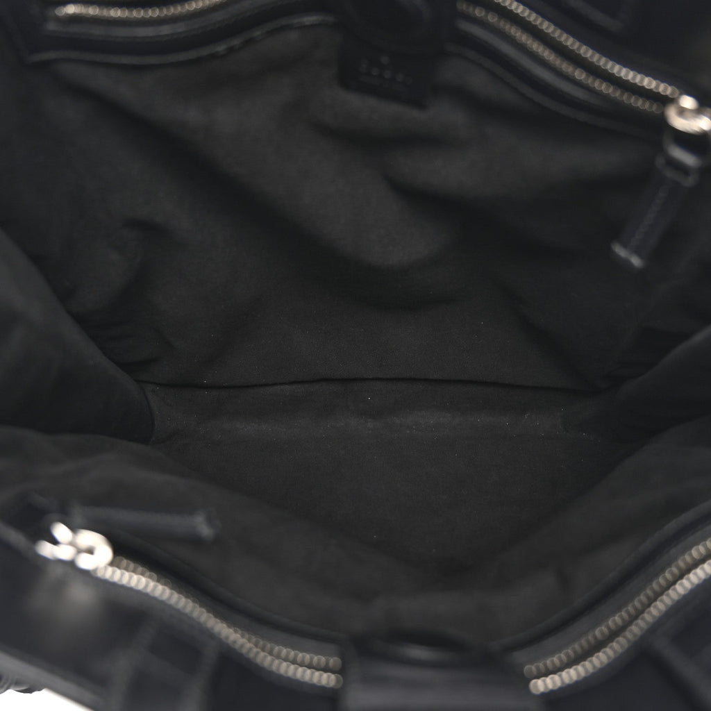 Gucci GG Supreme Monogram Caleido Web Vertical Tote Black
