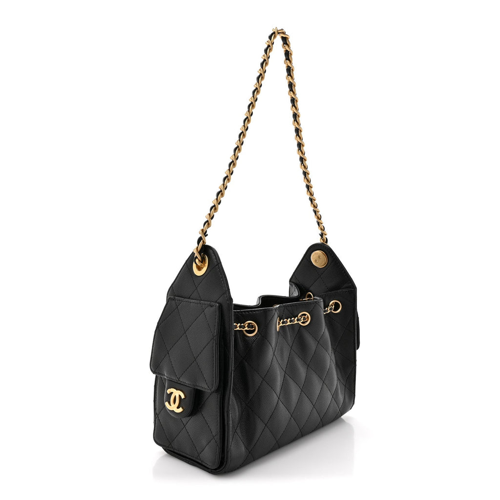 Chanel Caviar Quilted Mini Chanel 25 Handbag Black