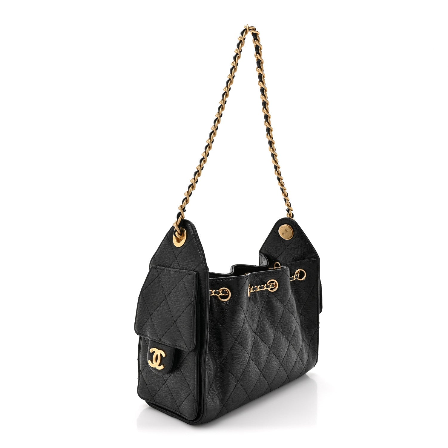 Chanel Caviar Quilted Mini Chanel 25 Handbag Black