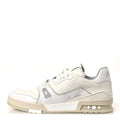 Louis Vuitton Calfskin Mens LV Trainer Sneakers 10 White