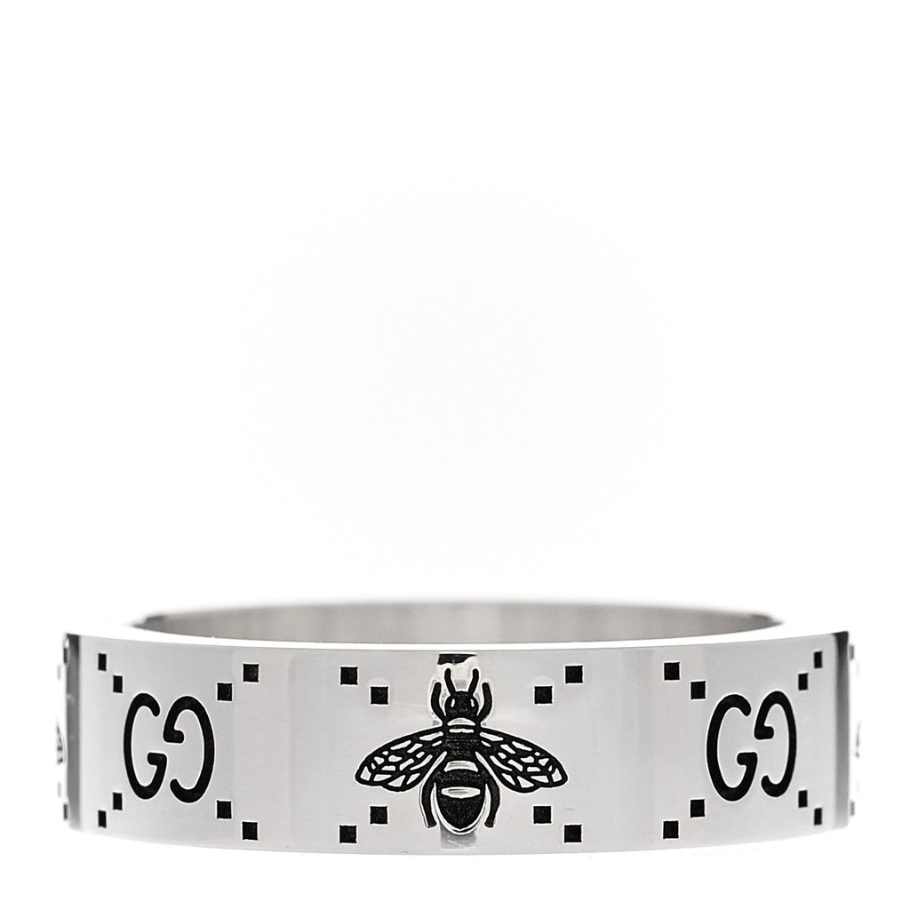 Gucci Sterling Silver Bee Ring 60 9.25