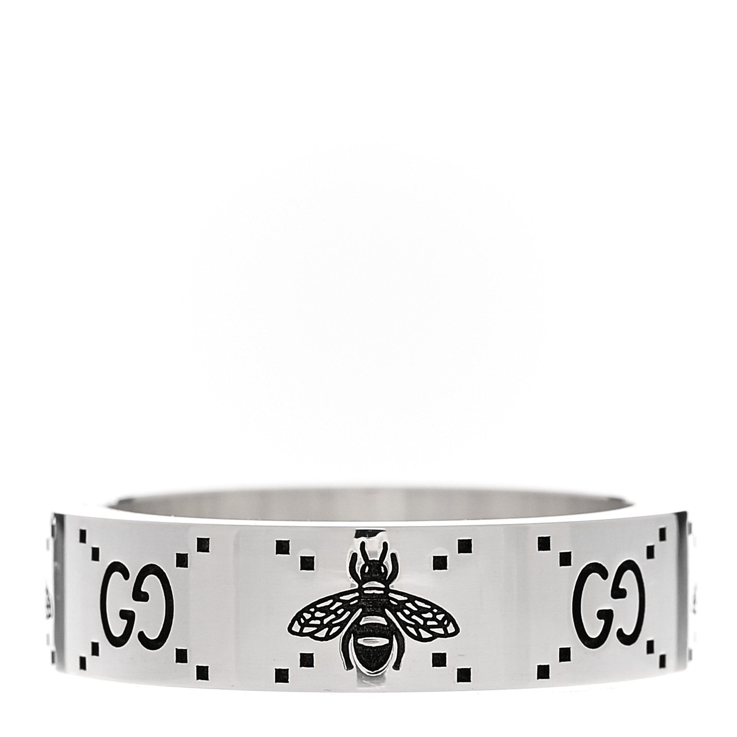Gucci Sterling Silver Bee Ring 60 9.25