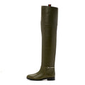 Gucci Marot Lux Slim Horsebit Over The Knee 38 Luscious Green