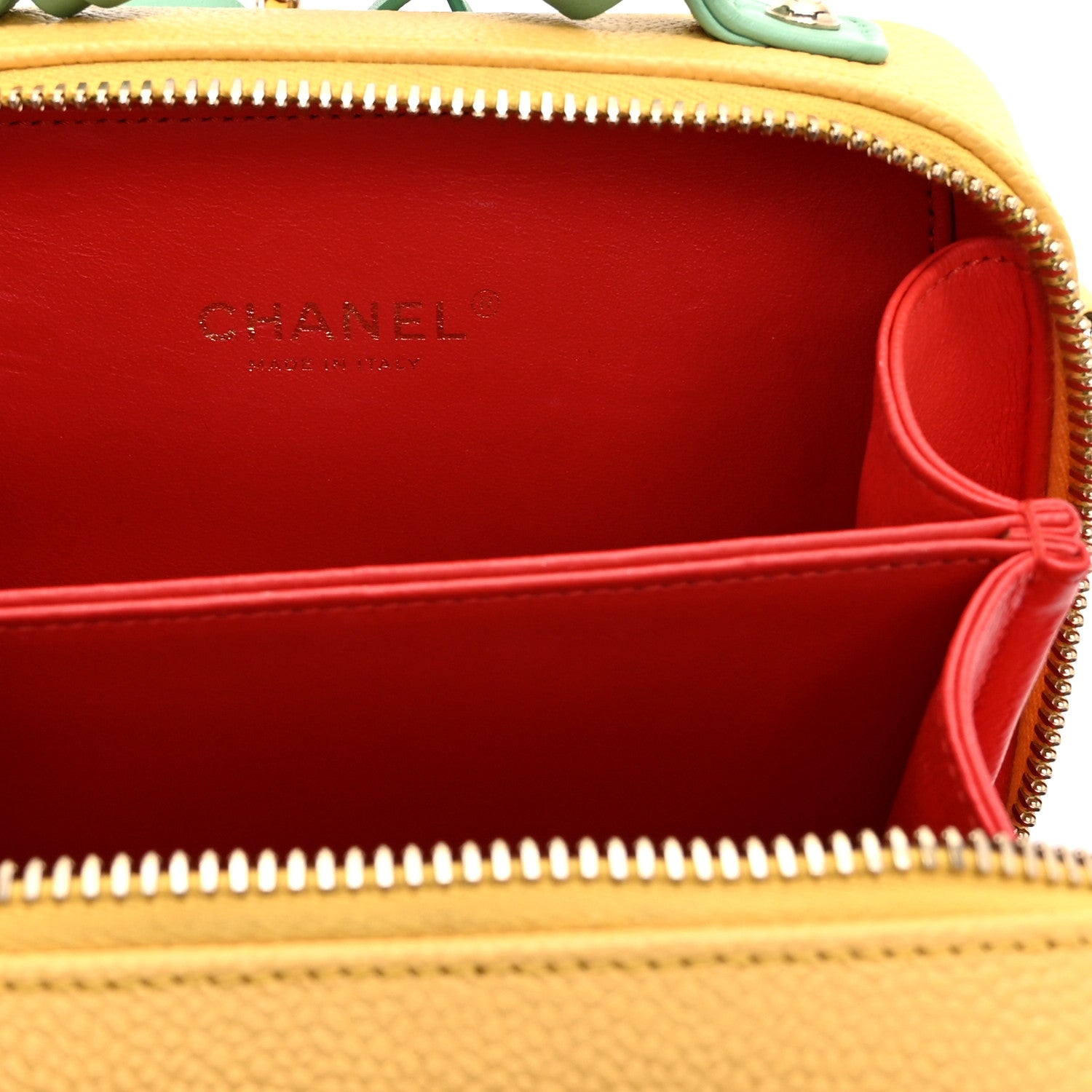 Chanel Caviar Quilted Small CC Filigree Vanity Case Multicolor