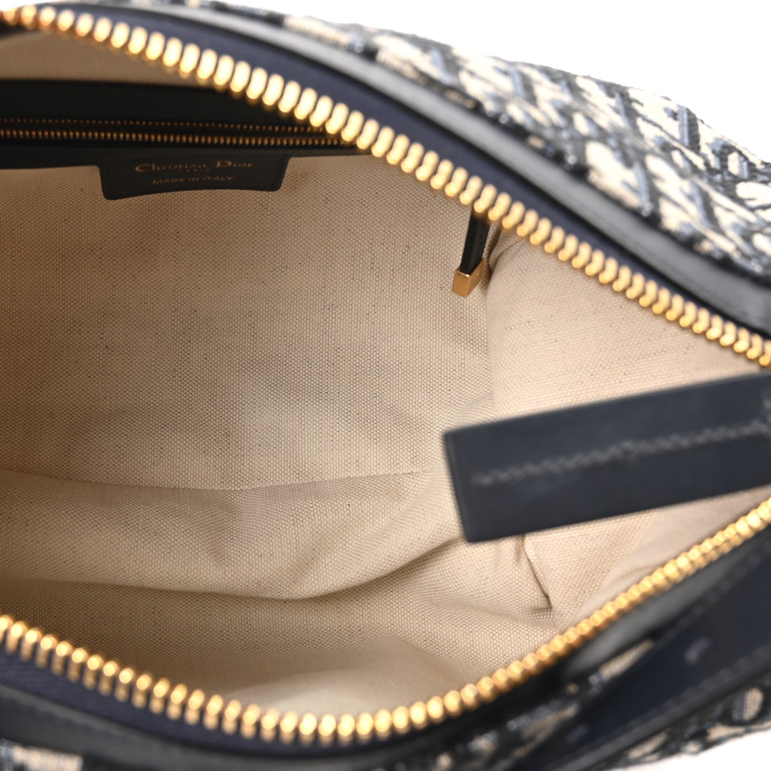 Christian Dior Oblique Medium D-Journey Bag Blue