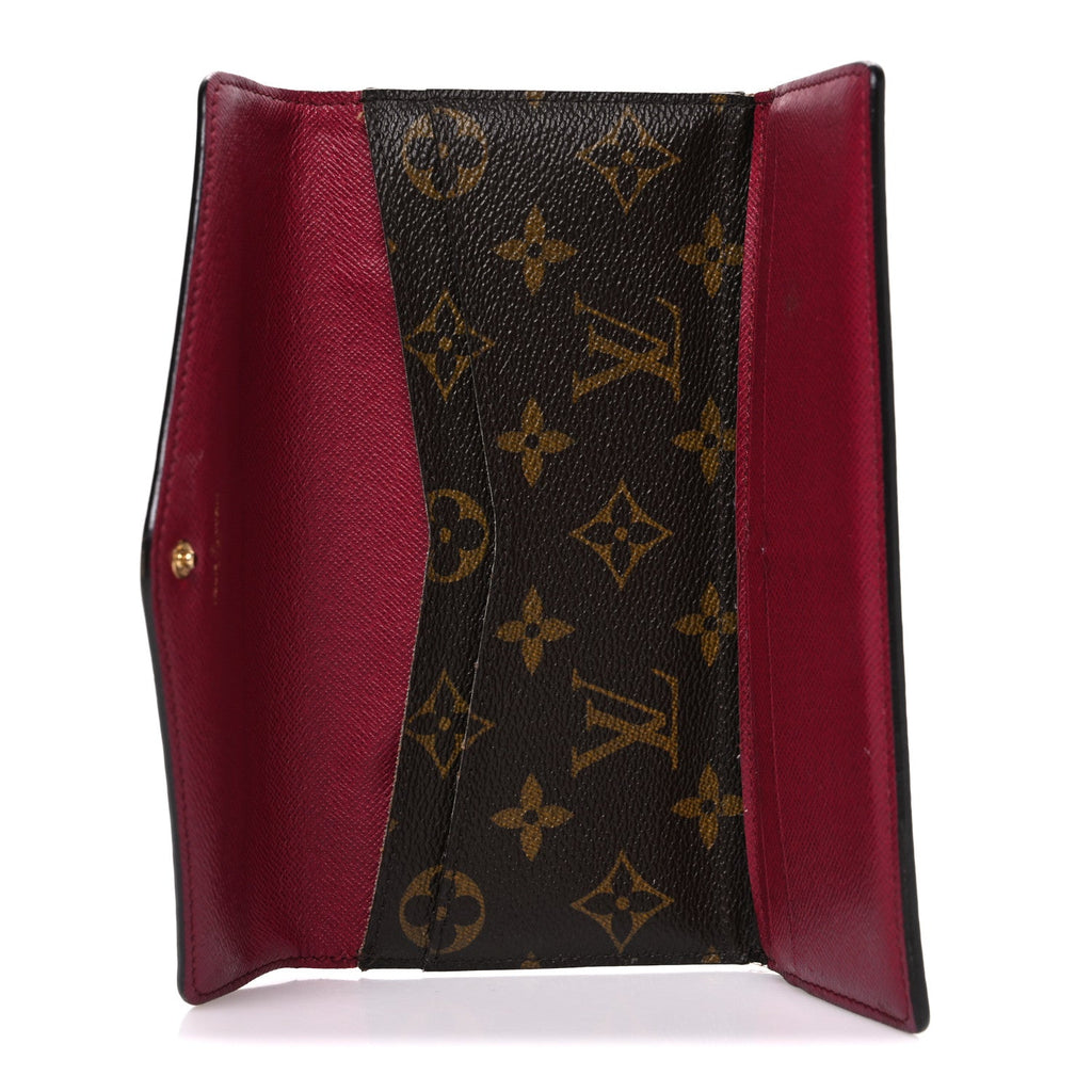 Louis Vuitton Monogram Sarah Wallet NM Fuchsia