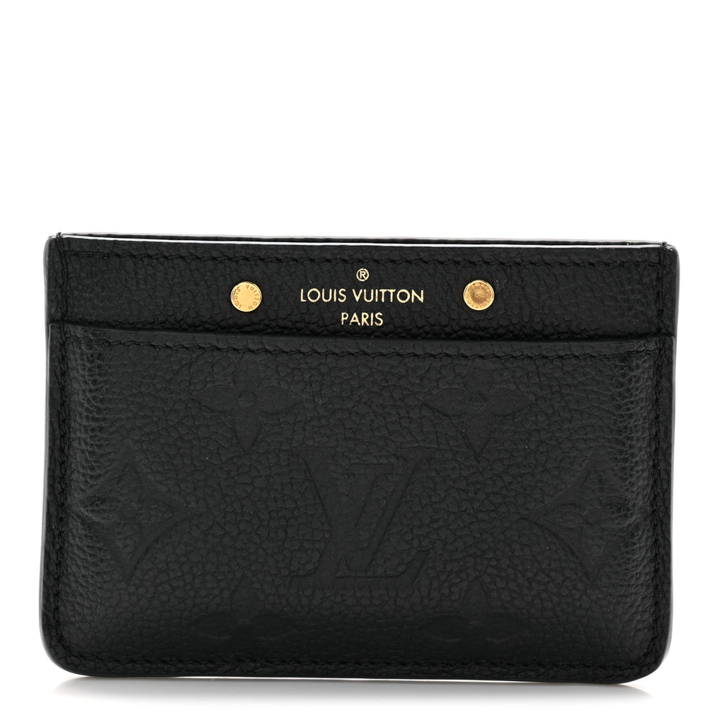 Louis Vuitton Empreinte Card Holder Black