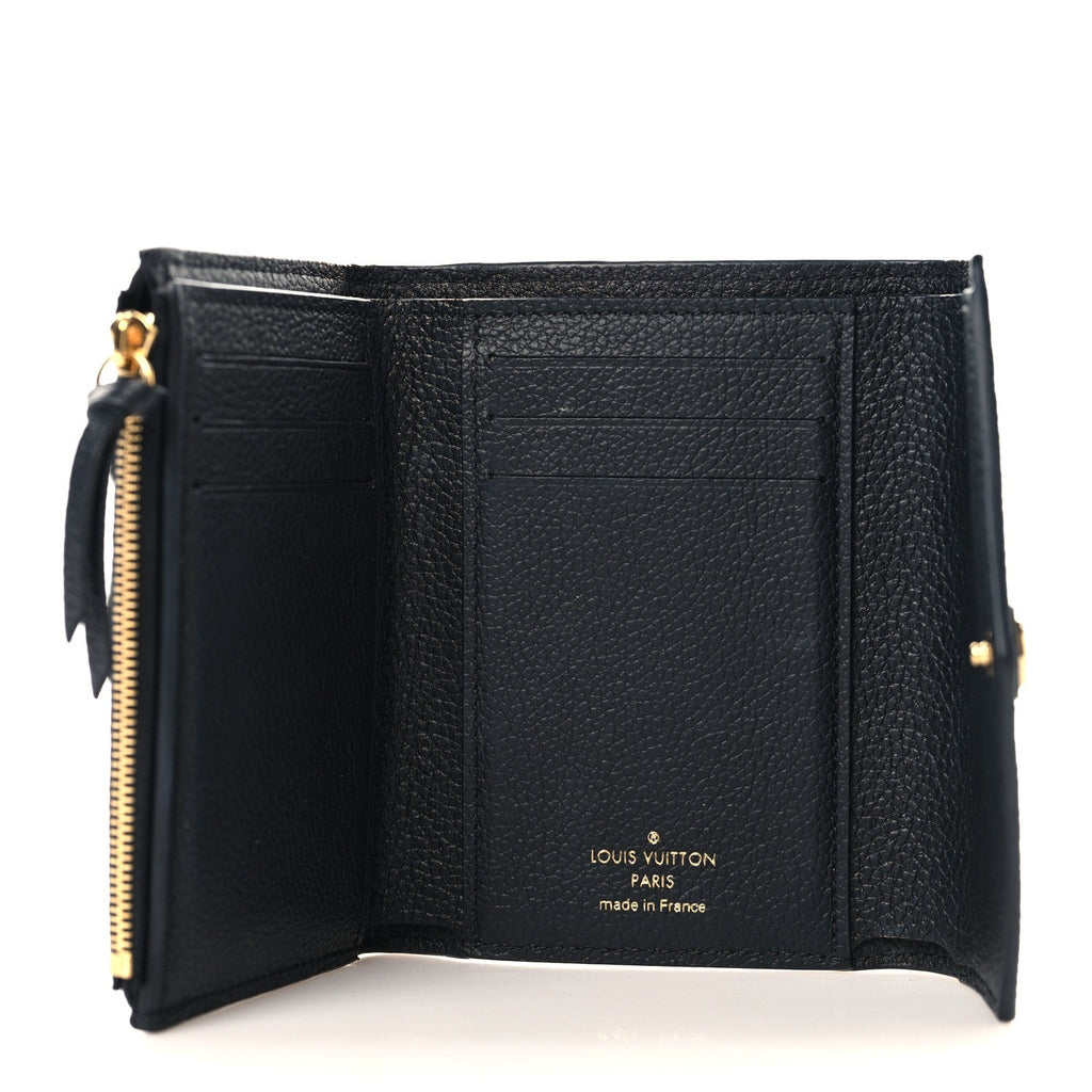 Louis Vuitton Empreinte Monogram Giant Victorine Wallet Black Beige