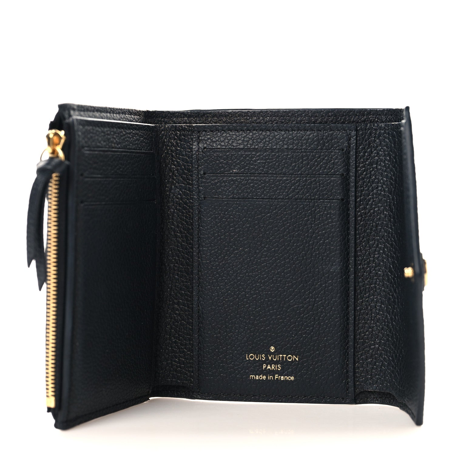 Louis Vuitton Empreinte Monogram Giant Victorine Wallet Black Beige