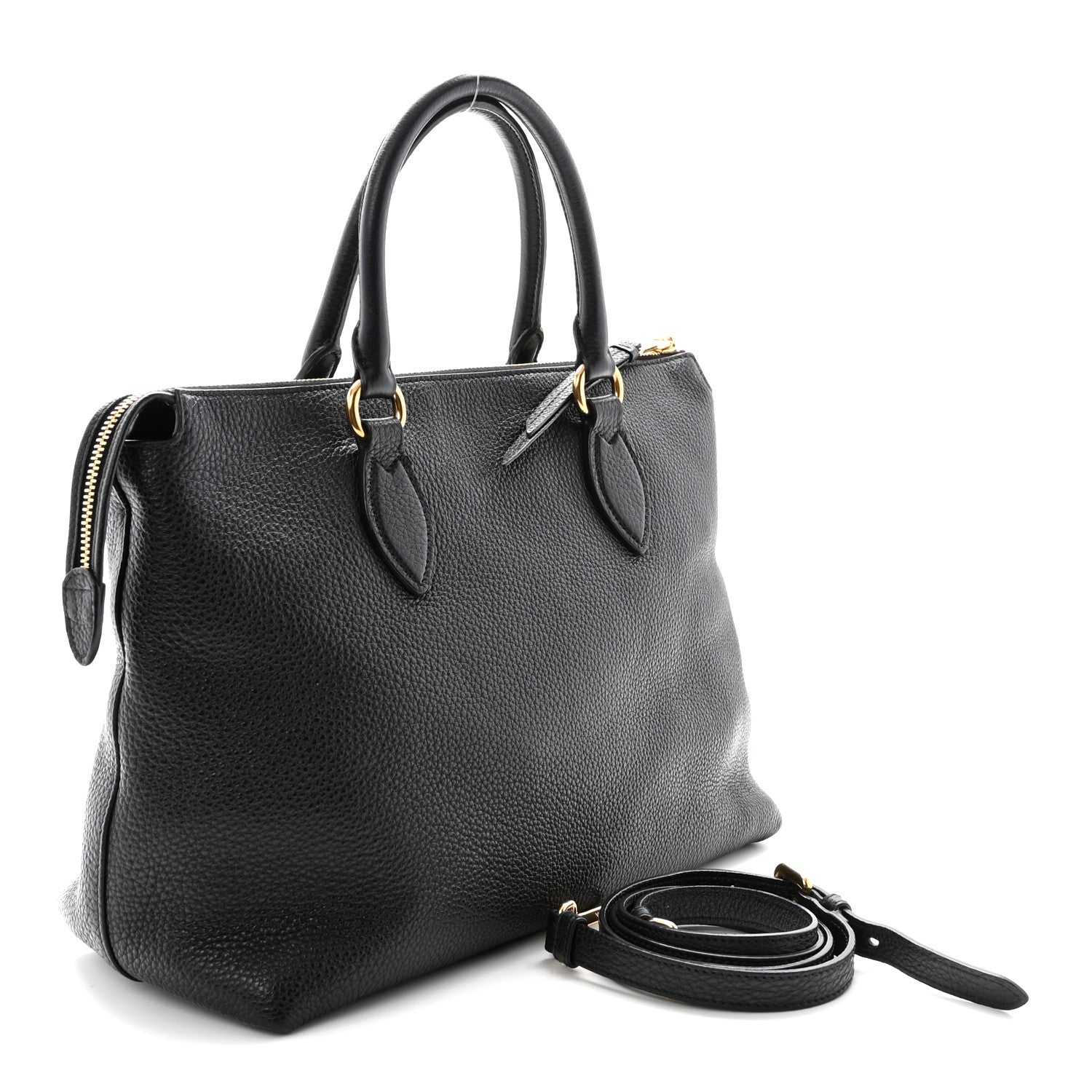 Prada Vitello Phenix Tote Black