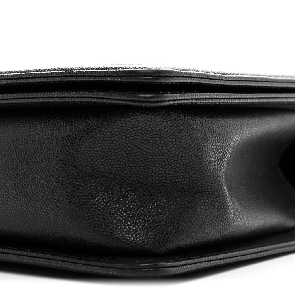 Chanel Caviar Quilted New Medium Boy Flap Black