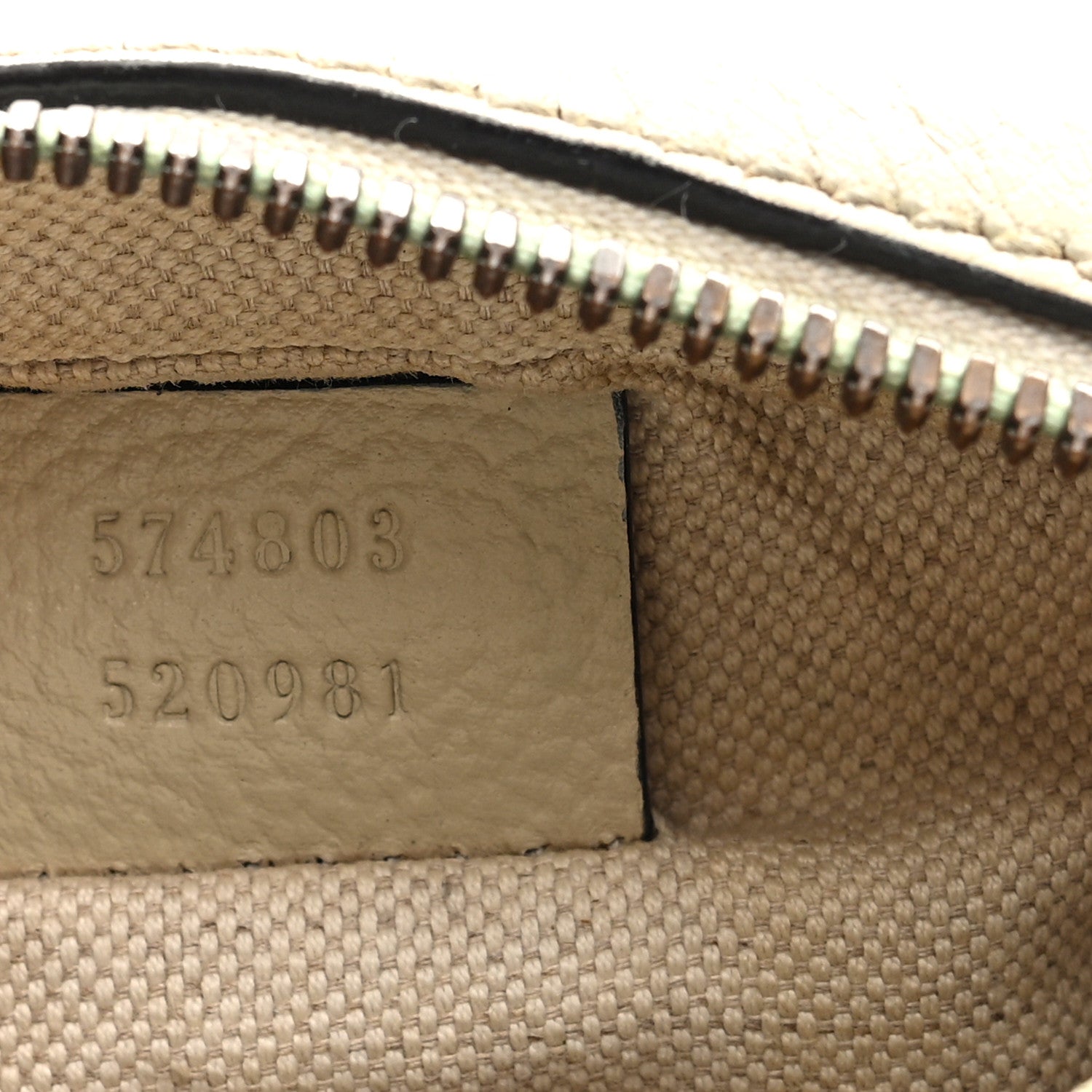 Gucci Grained Calfskin Mini Logo Messenger Bag White