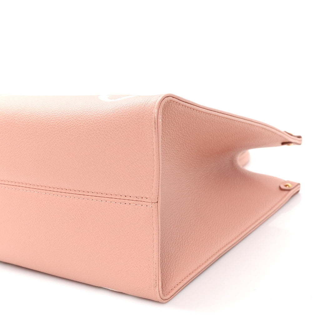 Louis Vuitton Empreinte Monogram Giant Onthego MM Rose Trianon Creme