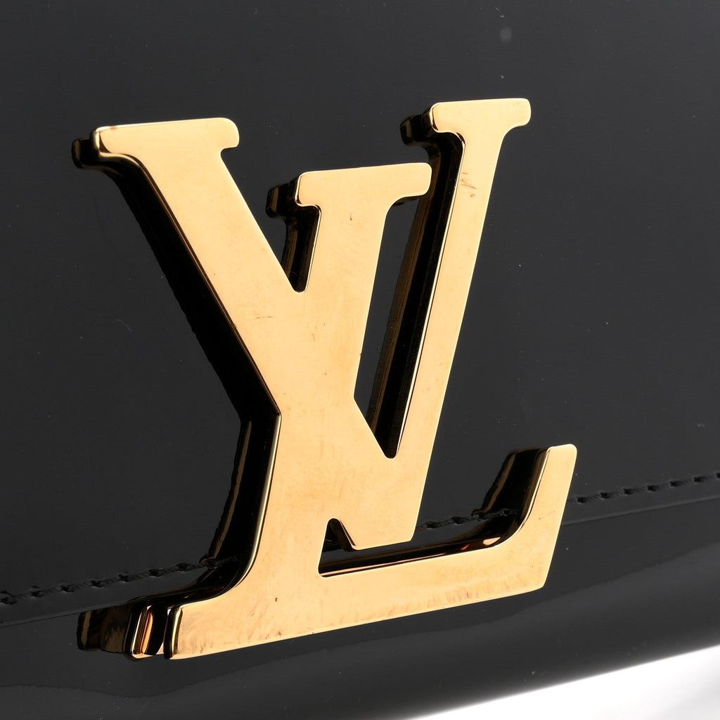 Louis Vuitton Patent Louise Clutch Black