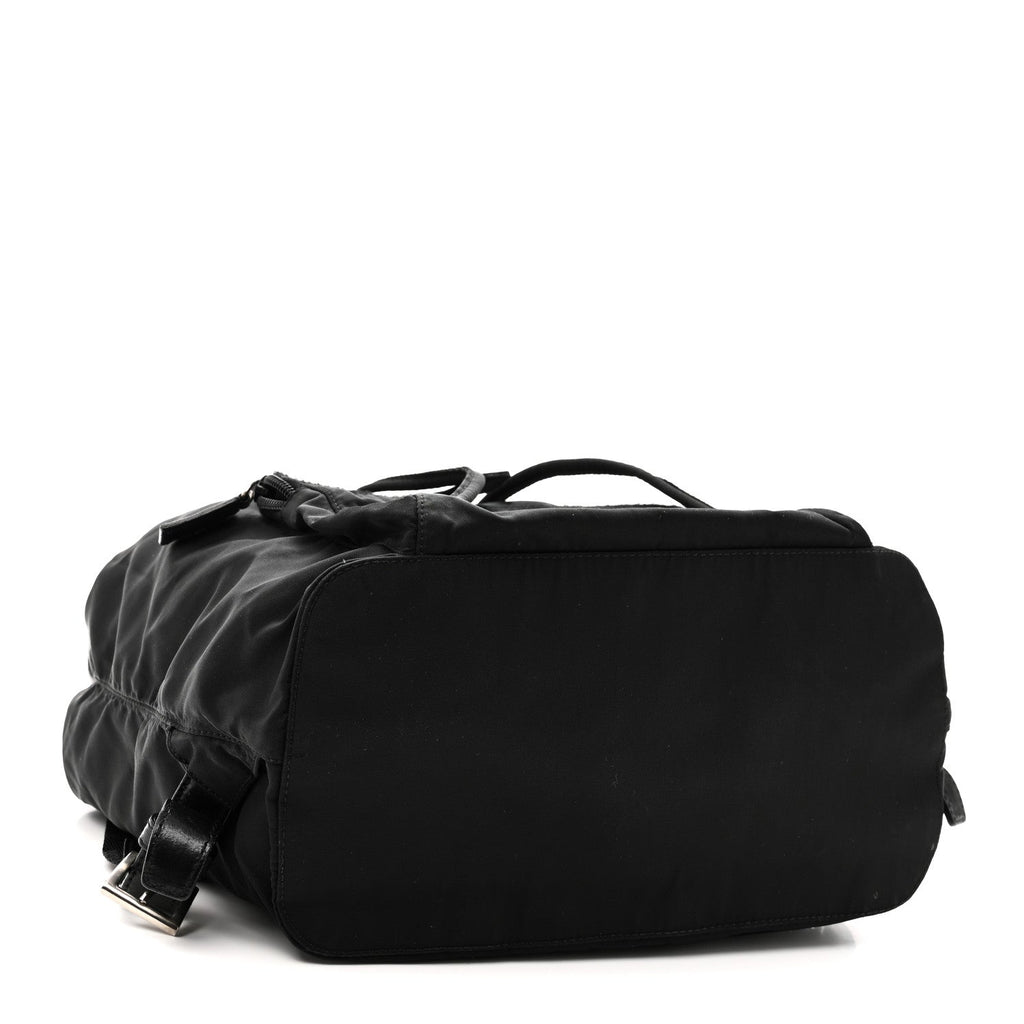 Prada Tessuto Nylon Vela Cinch Backpack Black