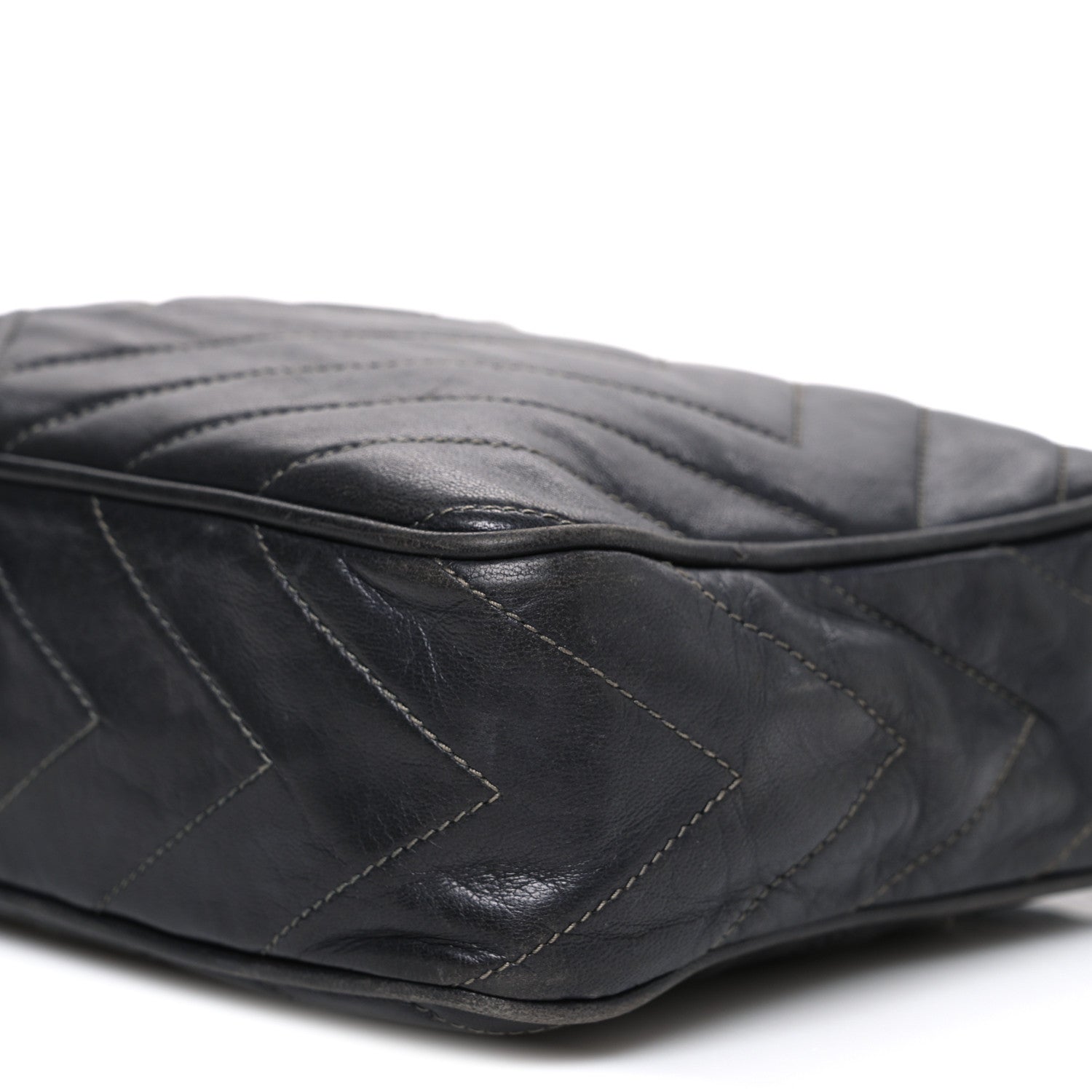Chanel Lambskin Quilted CC Tassel Camera Case Black