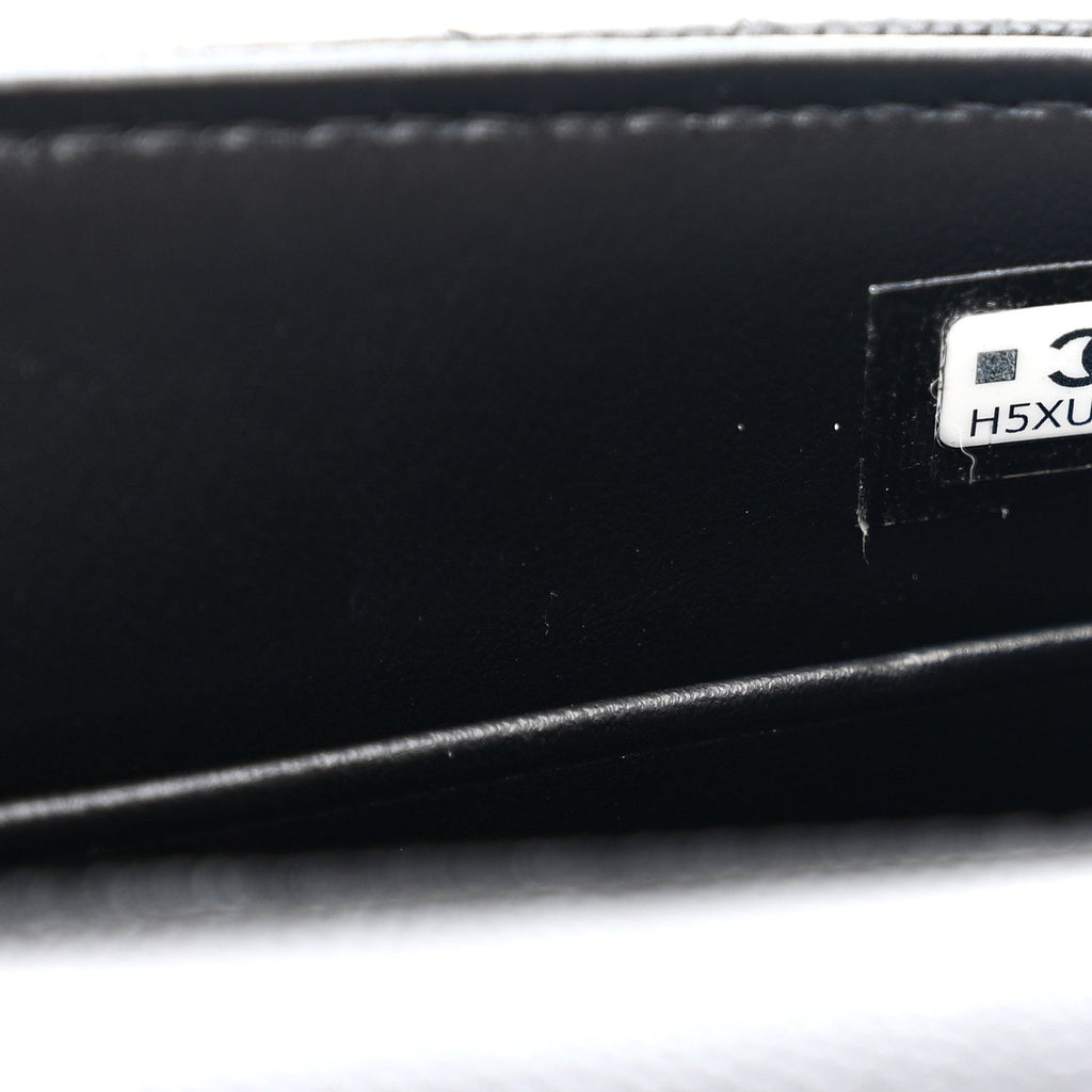 Chanel Caviar Quilted Coco Handle Clutch With Chain Black
