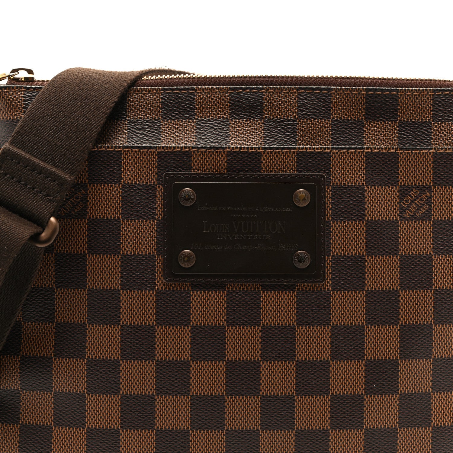 Louis Vuitton Damier Ebene Brooklyn Flat Pochette