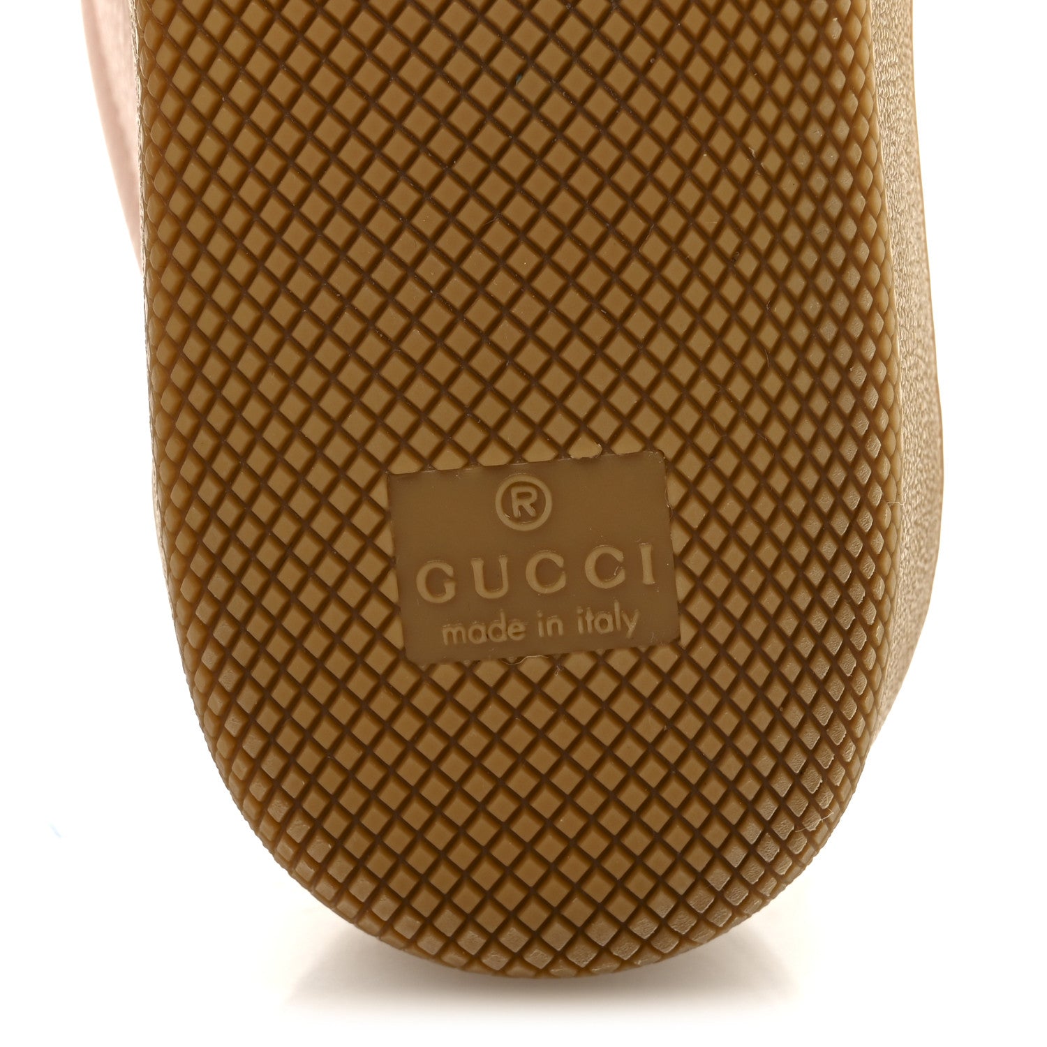 Gucci Calfskin Suede Web Womens G74 Sneakers 37 Oatmeal Soft Rose