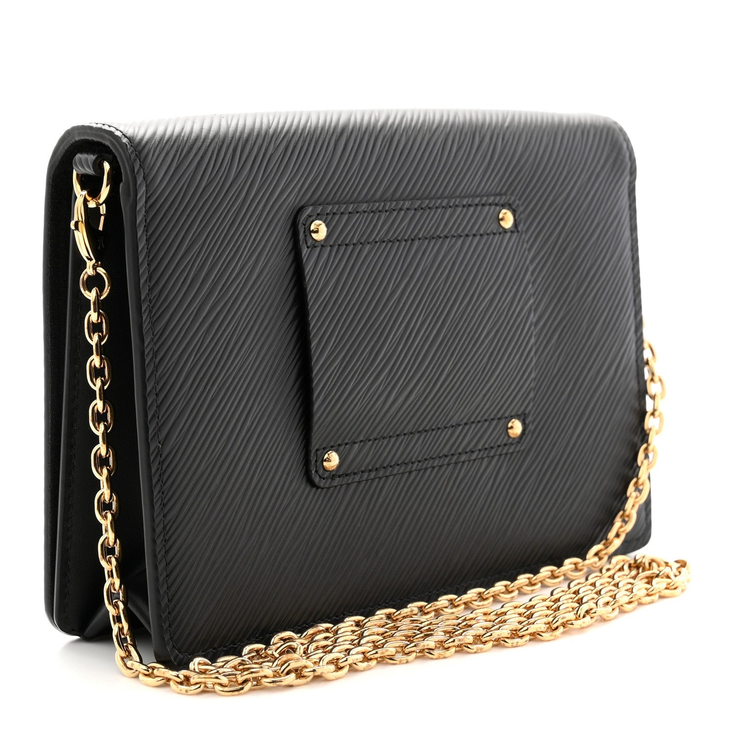 Louis Vuitton Epi Twist Belt Chain Wallet Black