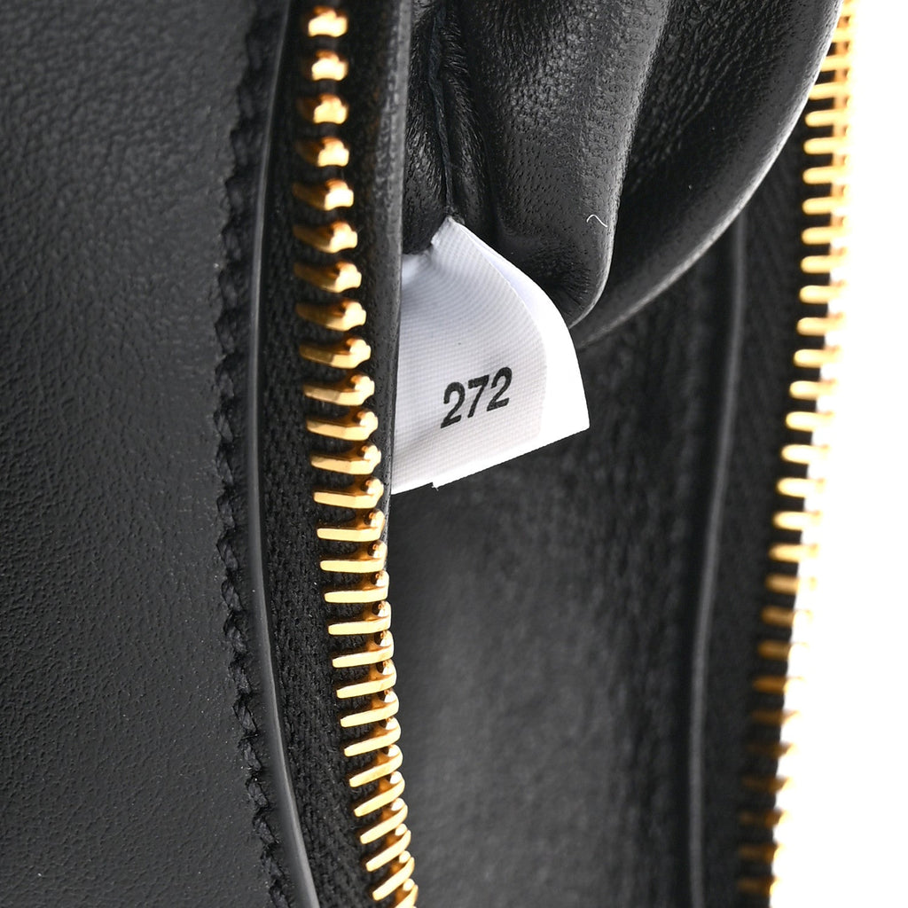 Prada Soft Calfskin Mini Arque Shoulder Bag Black