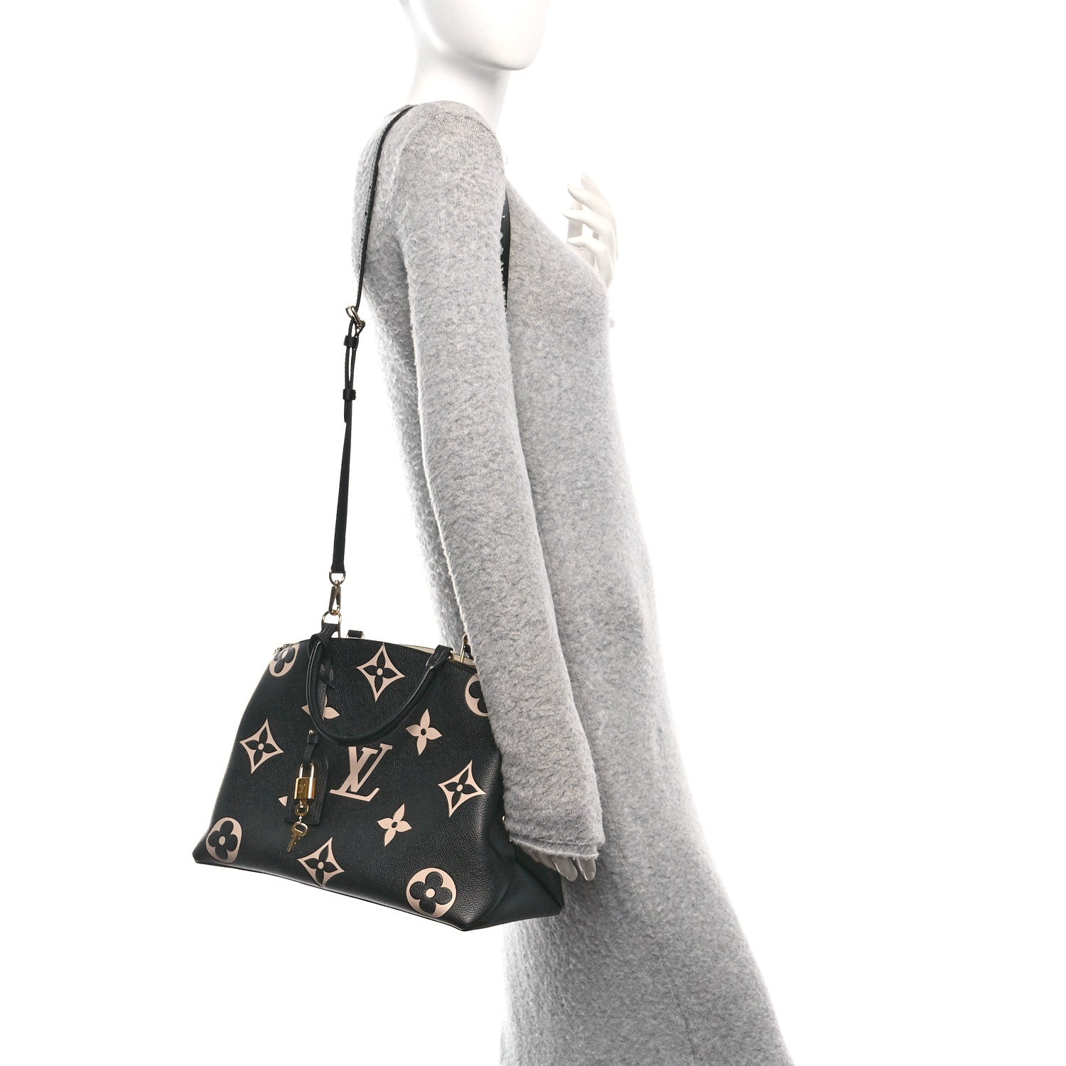 Louis Vuitton Empreinte Monogram Giant Grand Palais Black Beige