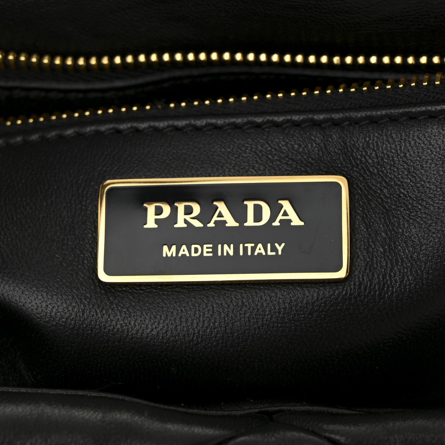 Prada Nappa Metal Quilted Small Patchwork System Flap Bag Black