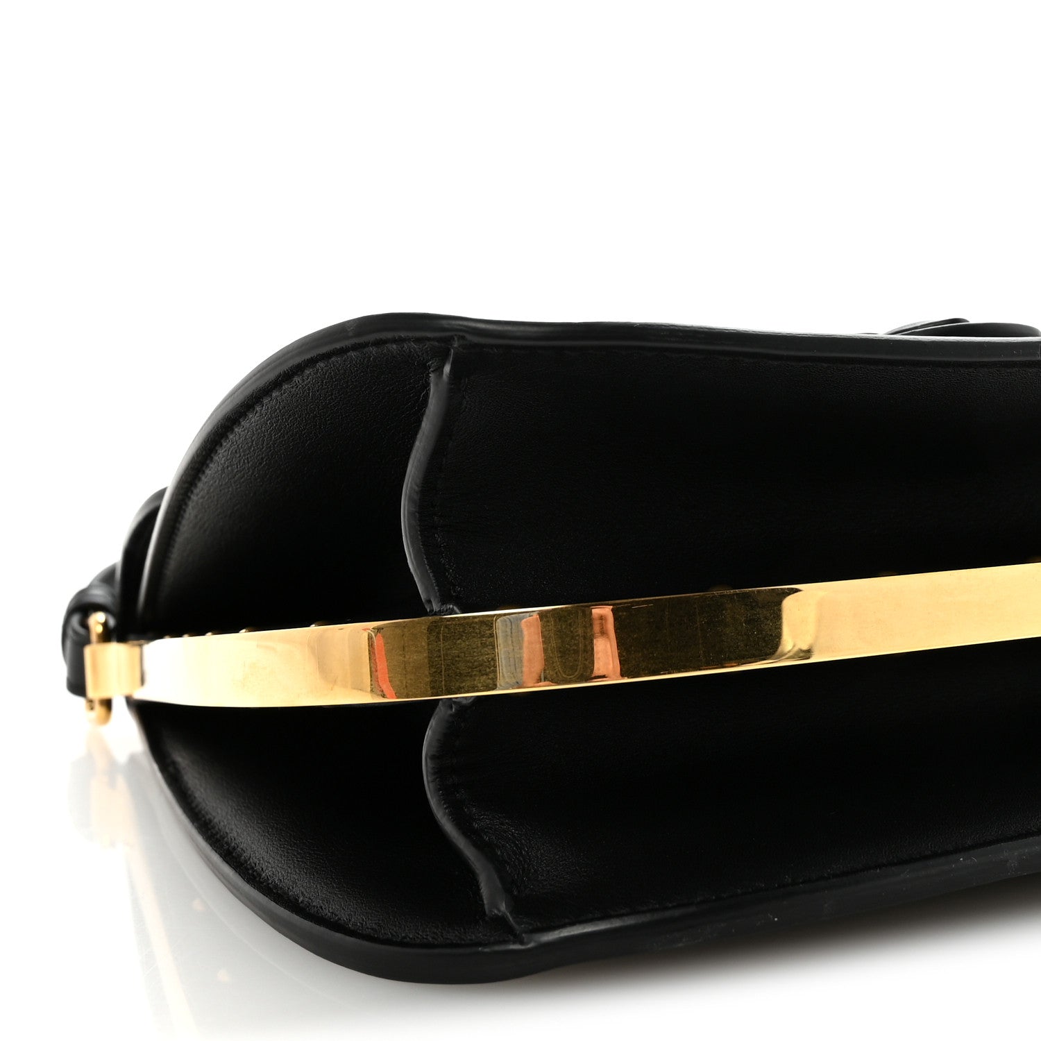 Christian Dior Box Calfskin Medium Bobby Frame Flap Black
