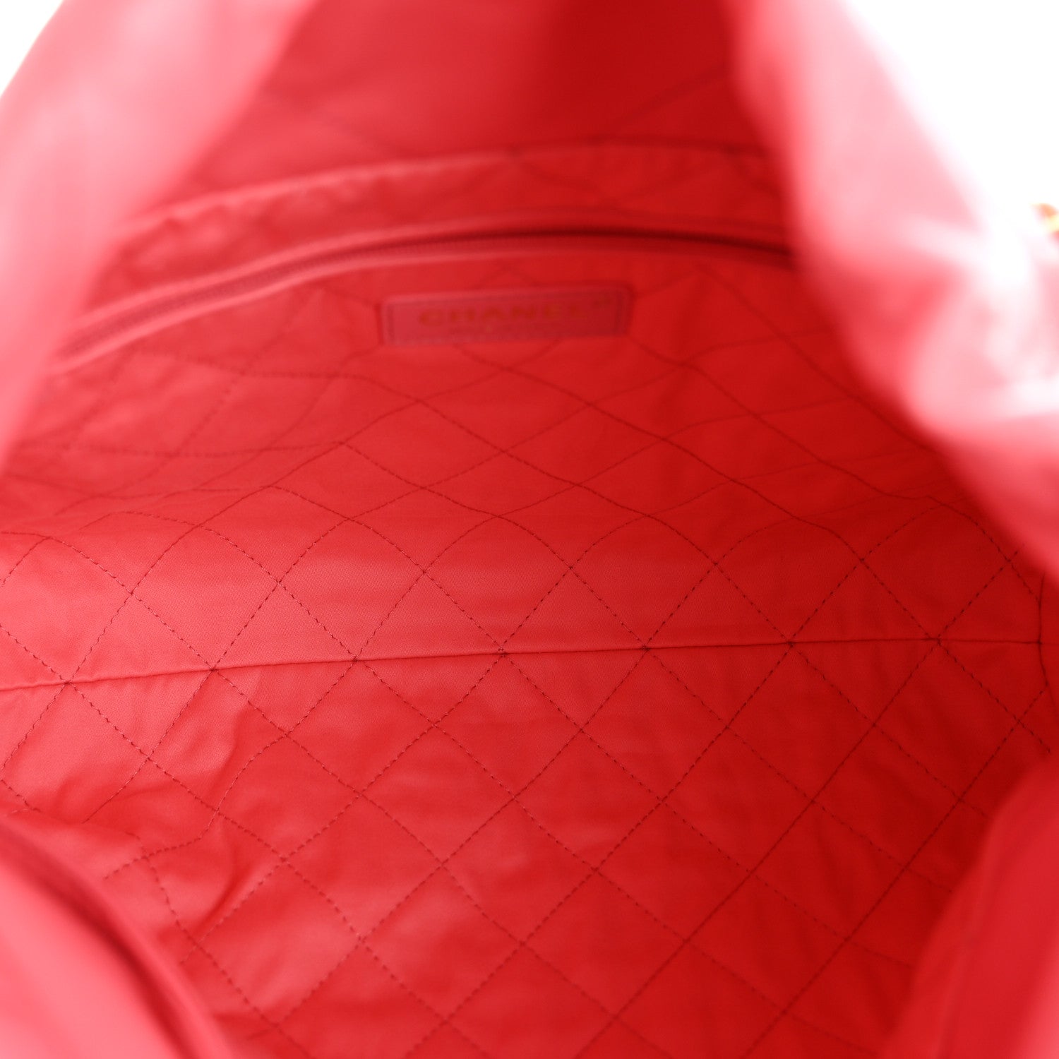 Chanel Shiny Calfskin Quilted Small Chanel 22 Coral Pink