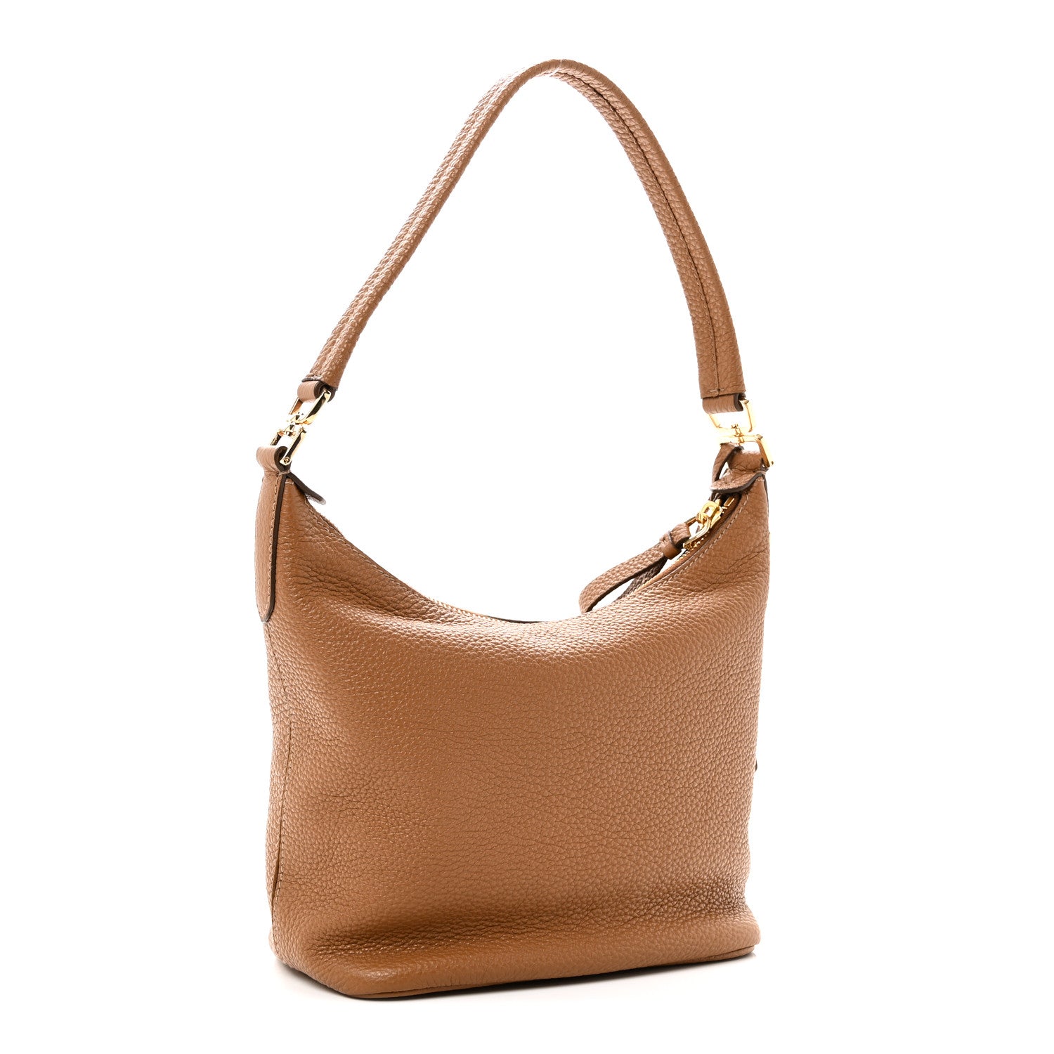 Prada Vitello Daino Soft Mini Shoulder Bag Caramel