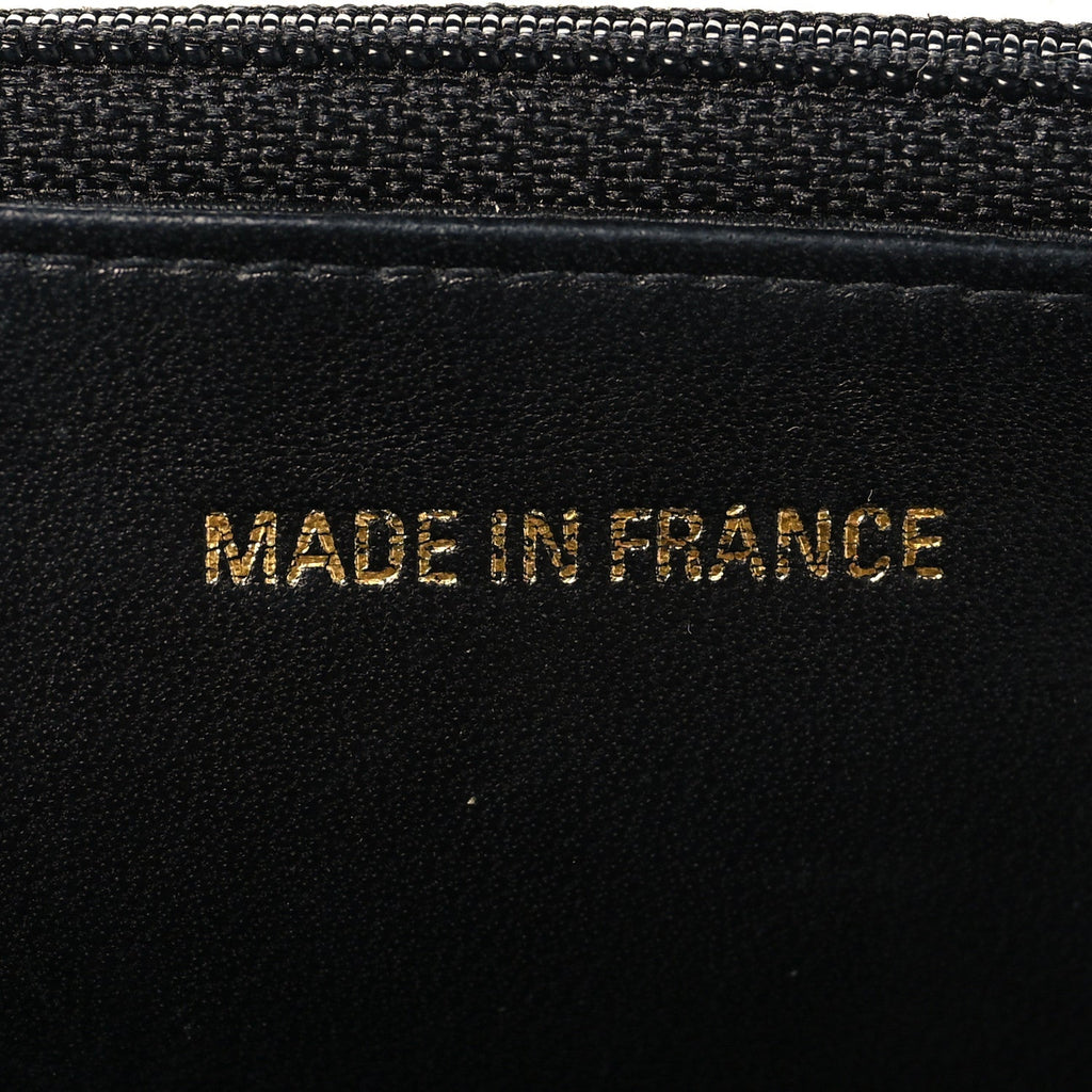 Chanel Caviar Timeless CC Wallet On Chain WOC Black