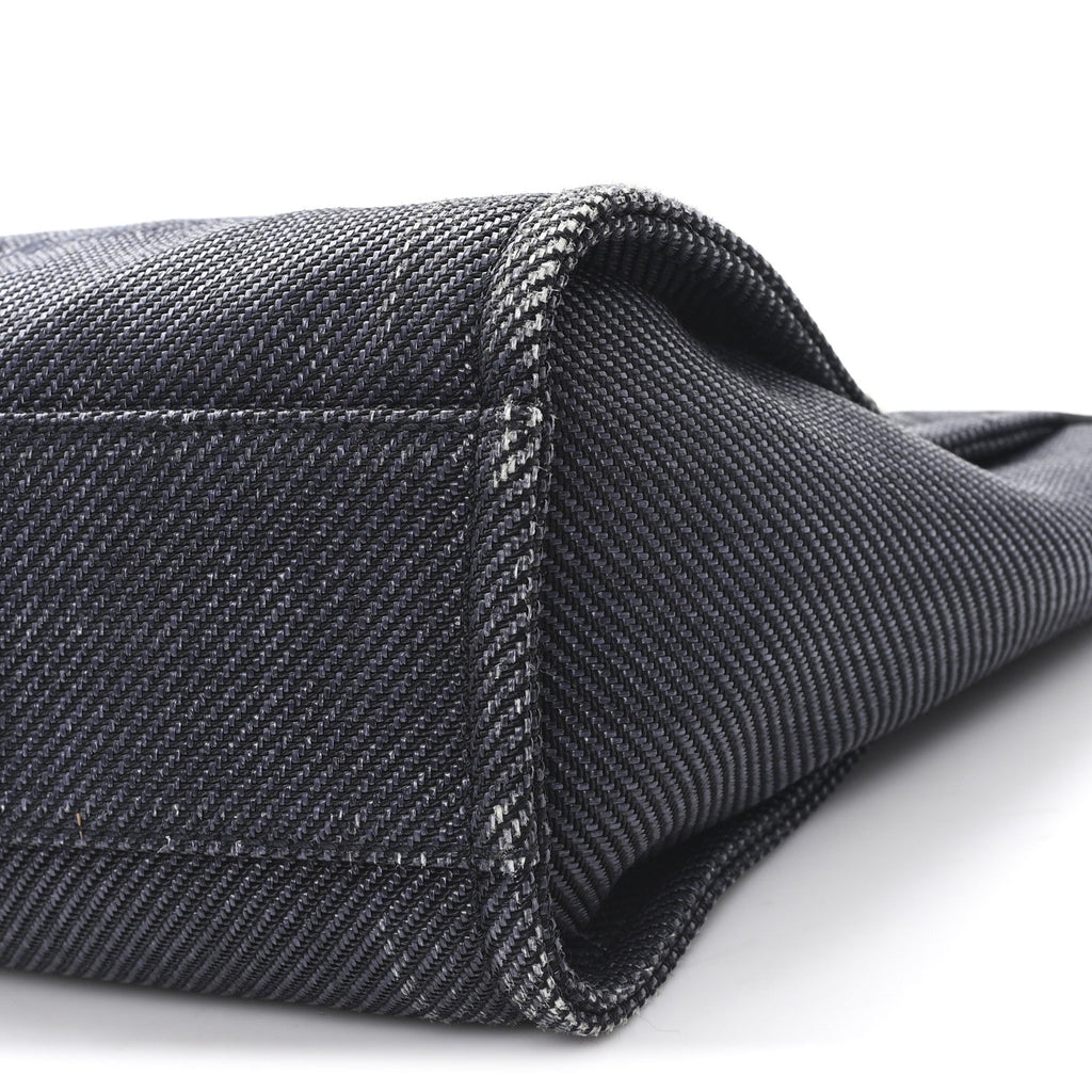 Chanel Mixed Fibers Calfskin Small Deauville Tote Black