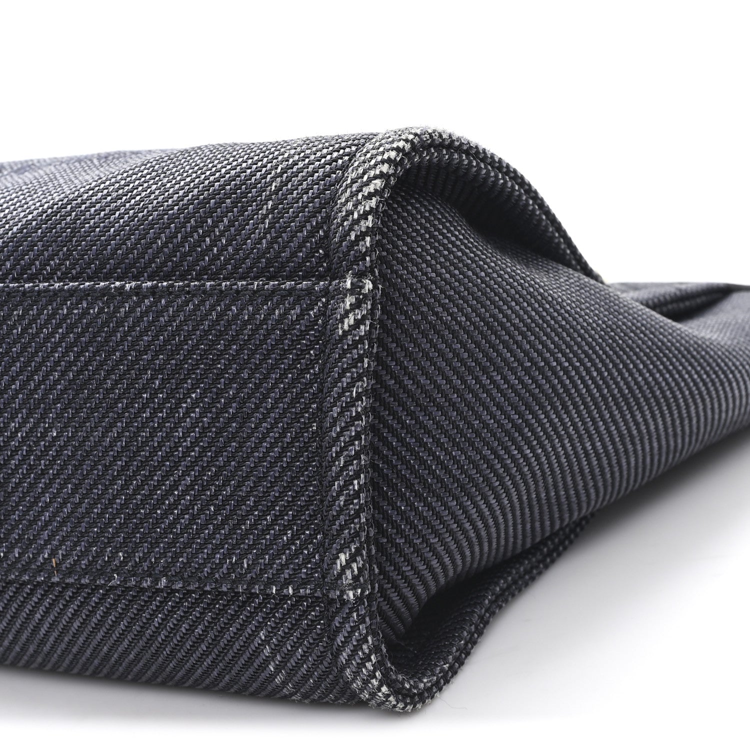 Chanel Mixed Fibers Calfskin Small Deauville Tote Black