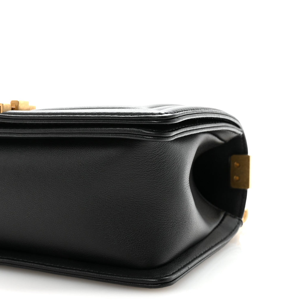 Chanel Calfskin Quilted Medium Boy Flap Black