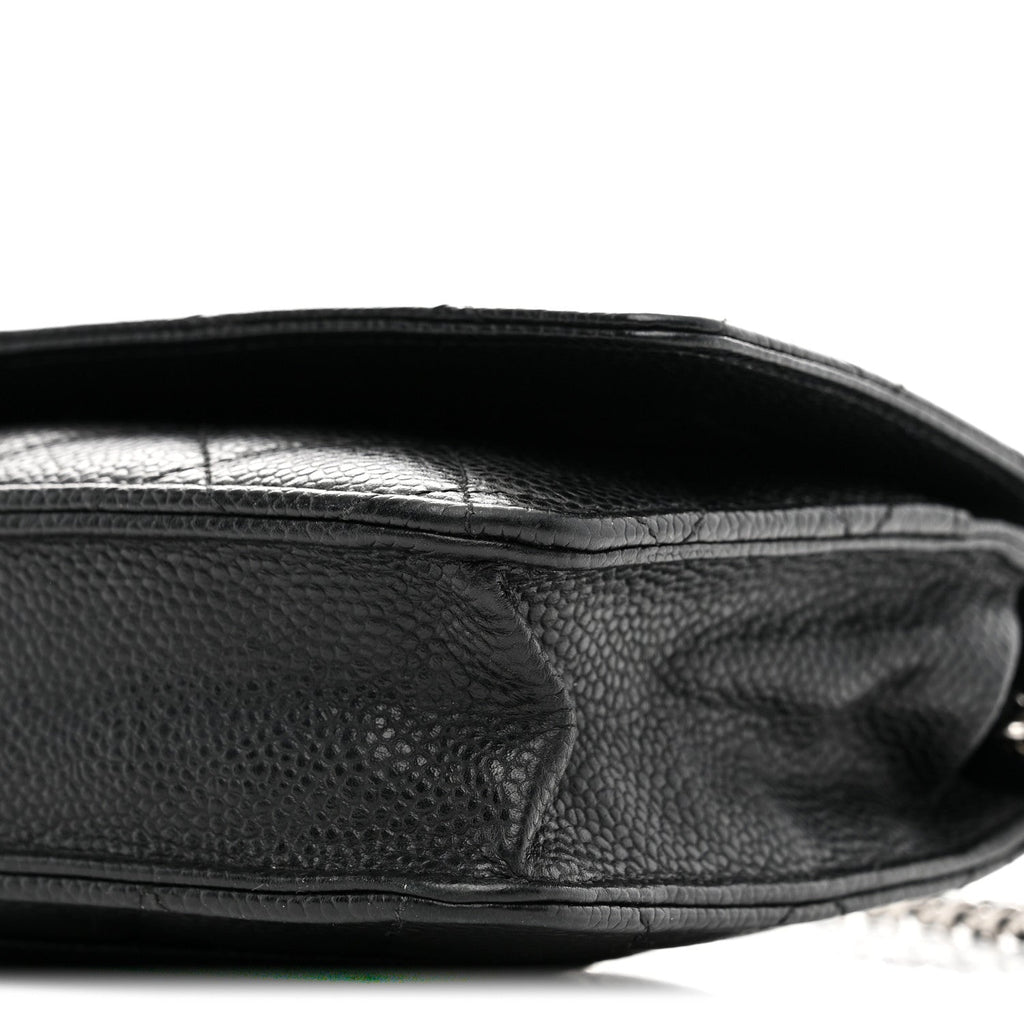 Chanel Caviar Quilted Wallet on Chain WOC Black