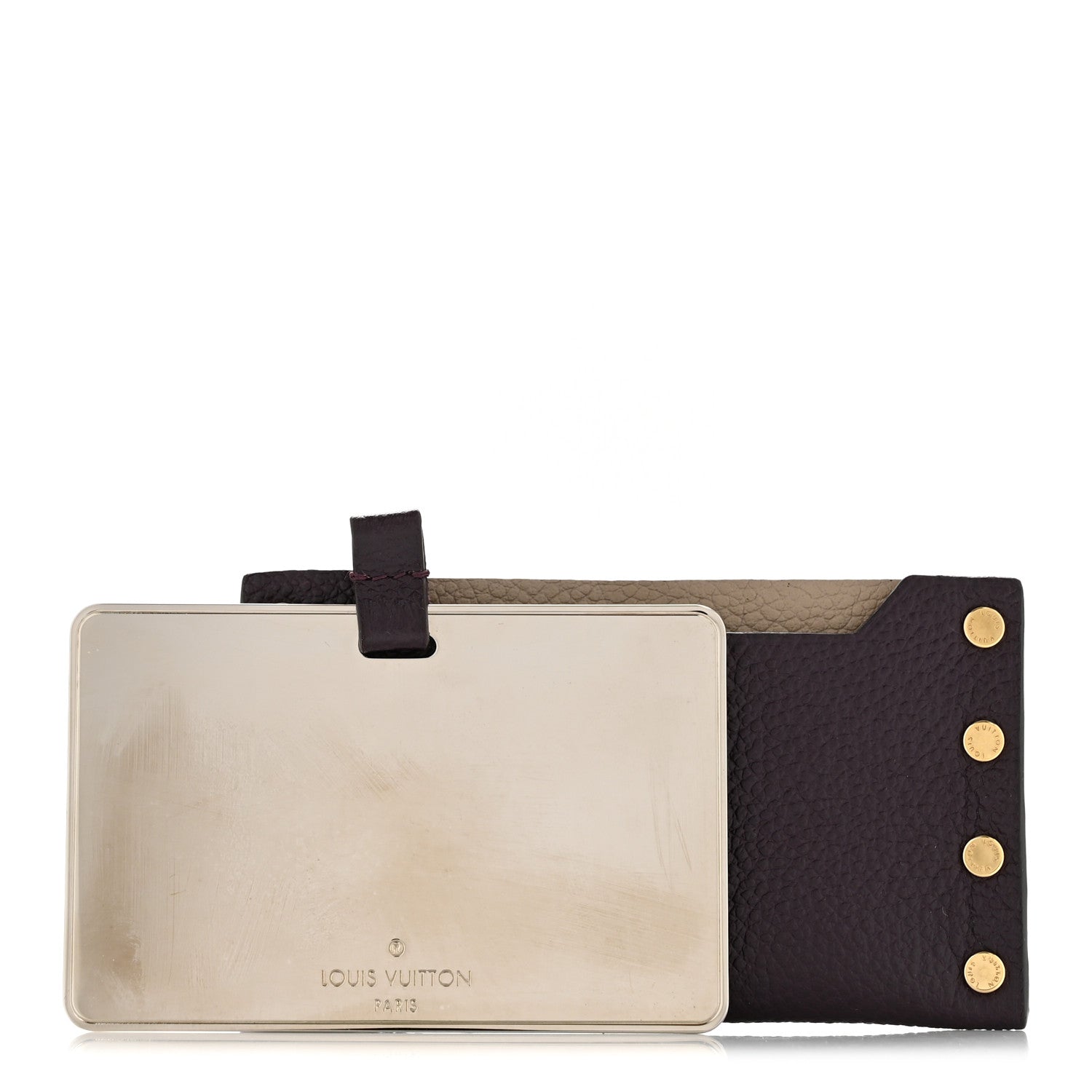 Louis Vuitton Cuir Rivets Mirror Case Quetsche