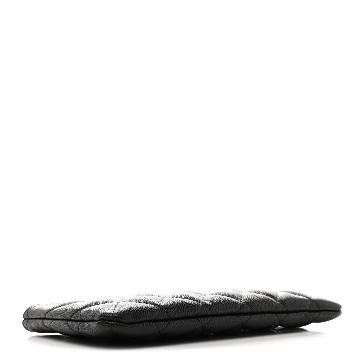 Caviar Quilted Crystal Cosmetic Case Black