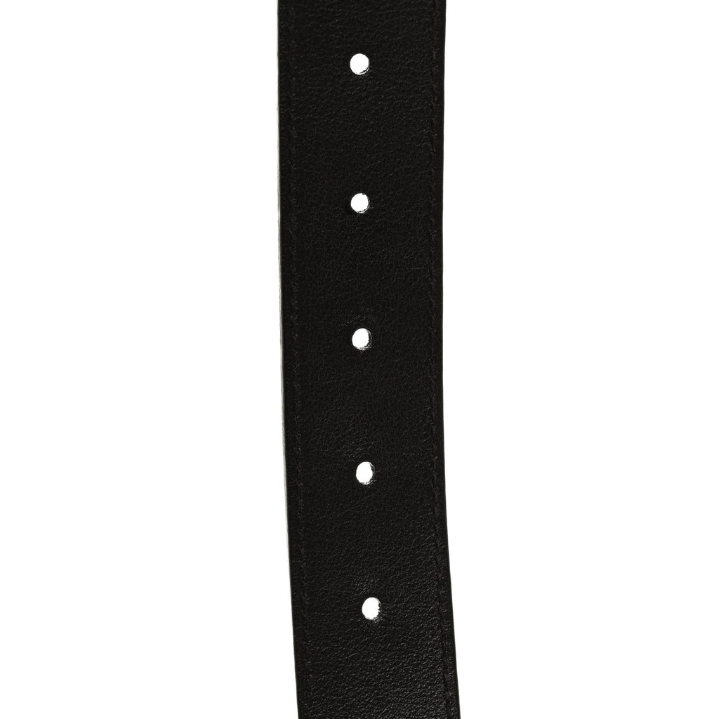 Gucci Moon Calfskin Double G 30mm Belt 85 34 Dark Cocoa
