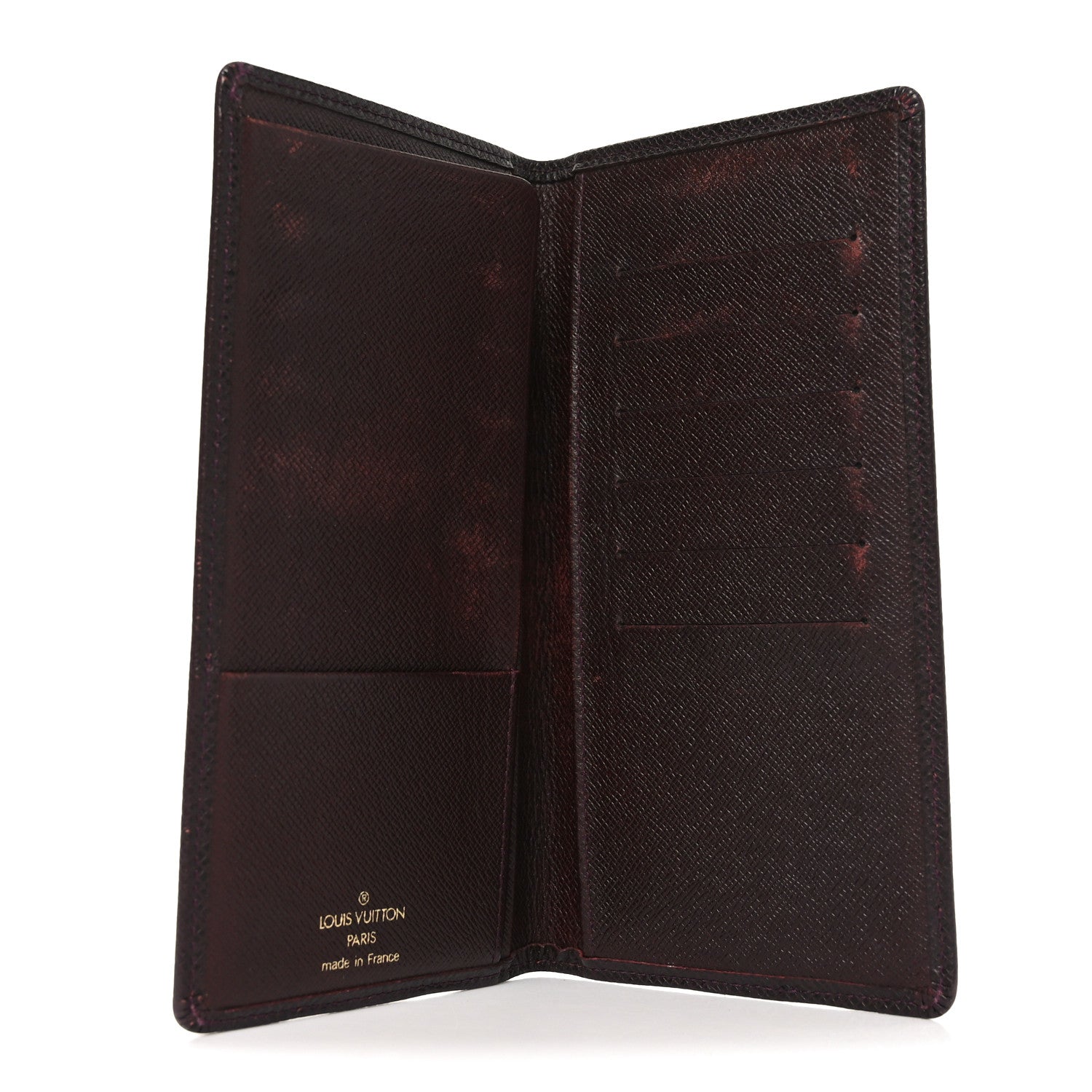 Louis Vuitton Taiga Porte Valeurs Organizer Wallet Acajou
