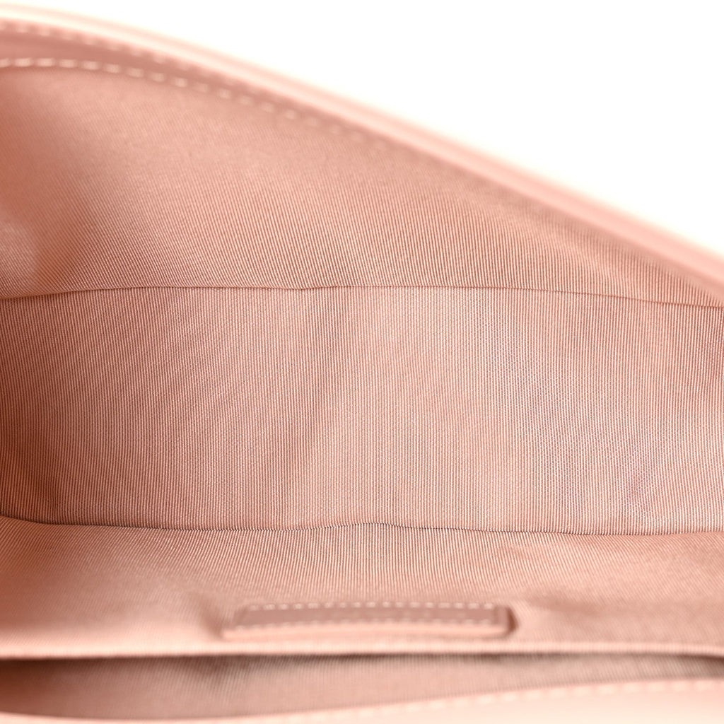 Chanel Calfskin Chevron Tweed Medium Boy Flap Pink