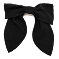 Chanel Silk Bow Hair Clip Black