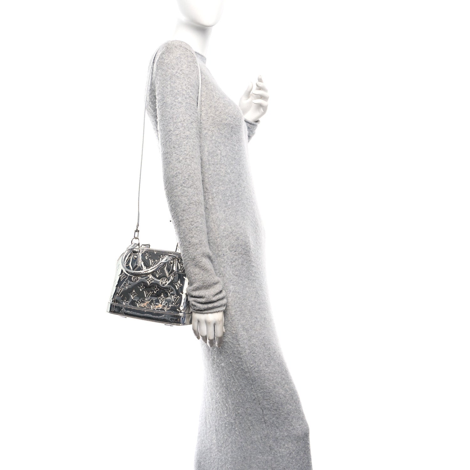 Louis Vuitton Monogram Miroir Alma BB Silver