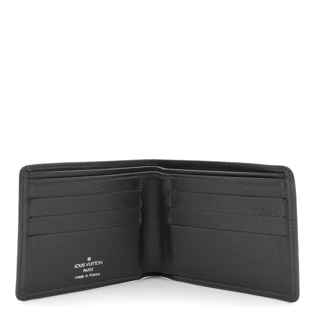 Louis Vuitton Taiga Compact Bi-Fold Wallet Black